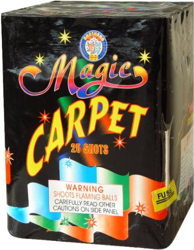 Magic Carpet Fireworks Packaging