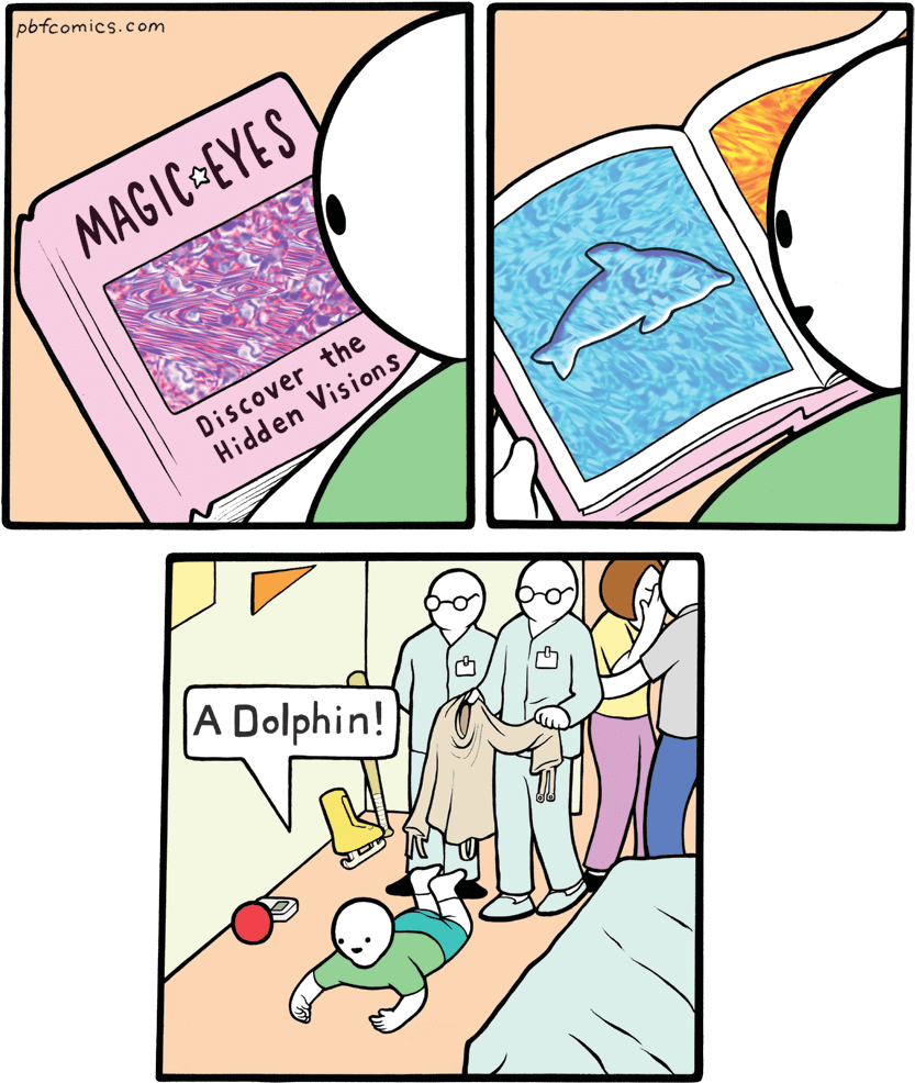 Magic Eye Revelation Comic Strip