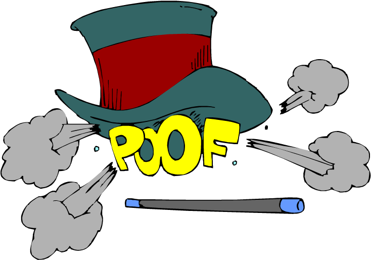 Magic Hat Poof Clipart