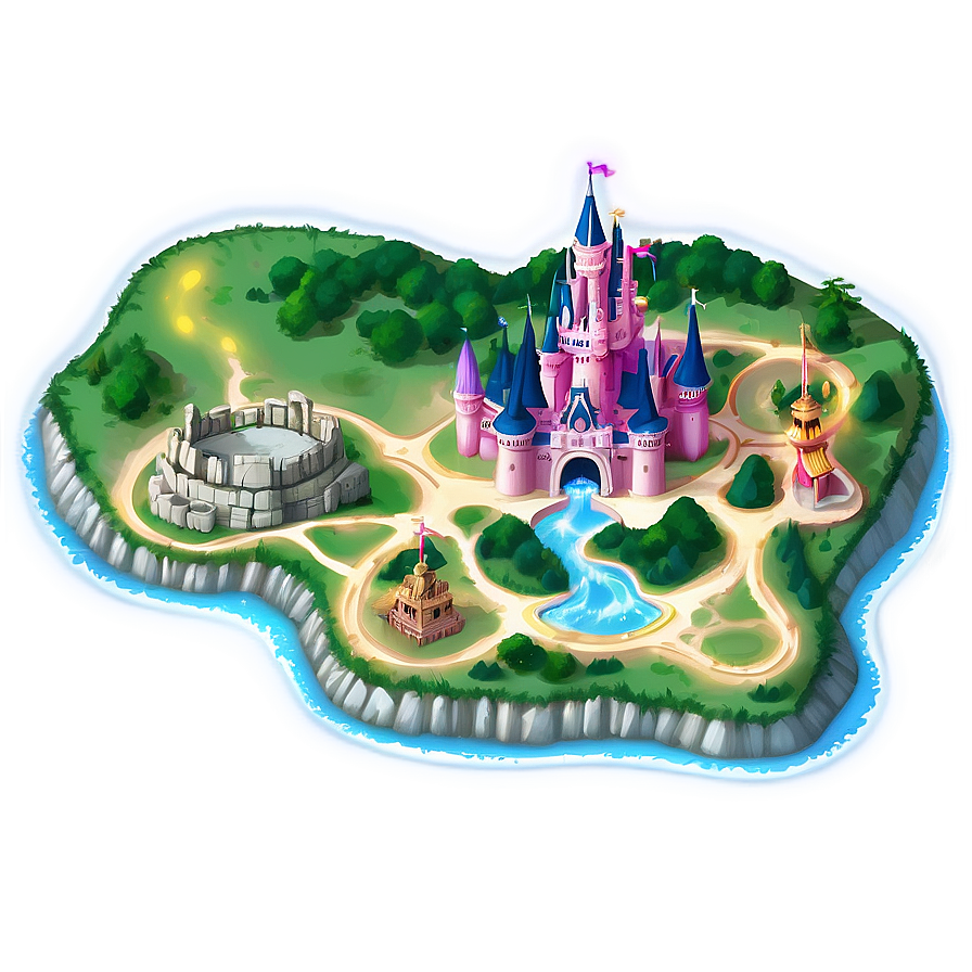 Magic Kingdom Mythical Map Png 49