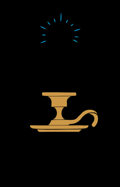 Magic Lamp Silhouette Graphic