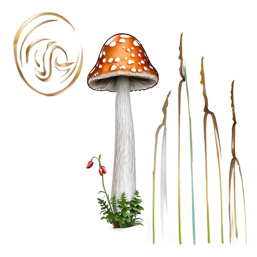 Magic Mushroom Png Aop