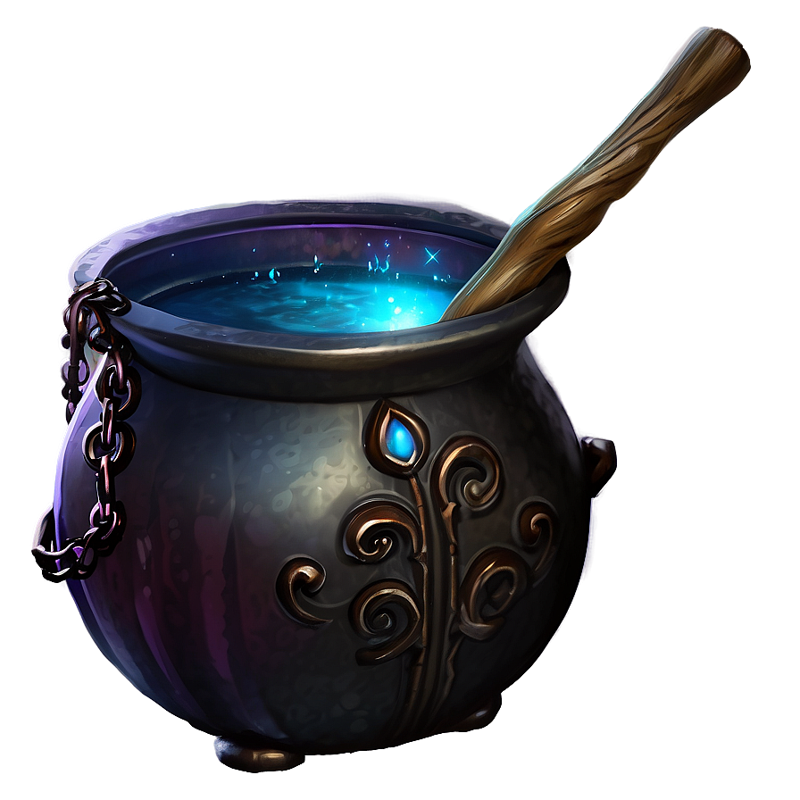 Magic Potion Cauldron Png 05242024