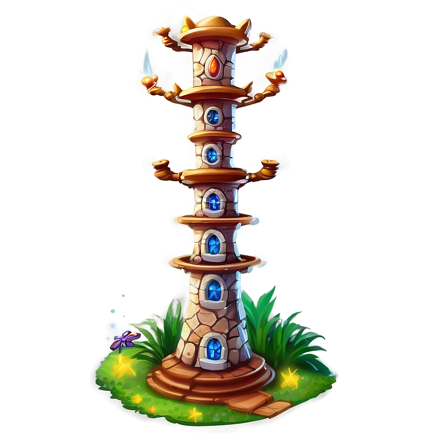 Magic Wizard Tower Png Cio