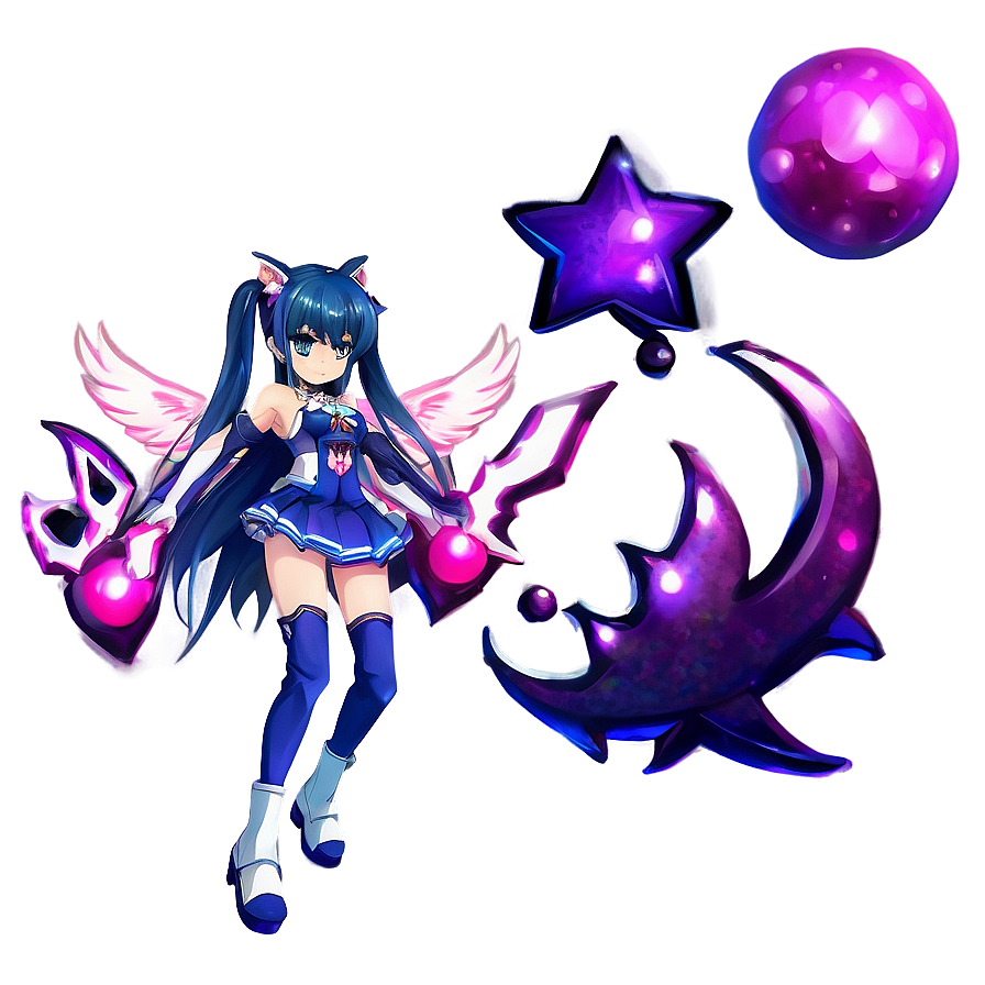 Magical Anime Girl PNG uys27 PNG with transparent background