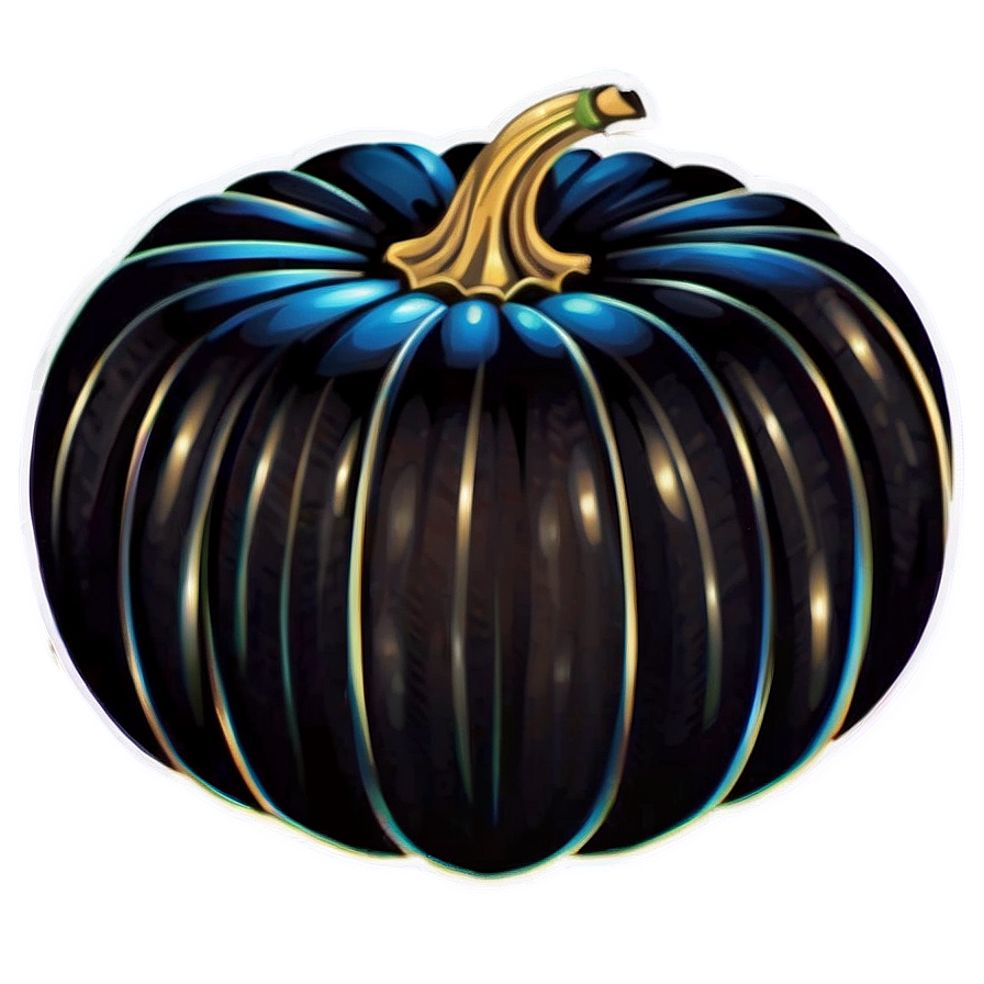 Magical Black Pumpkin Png 06282024