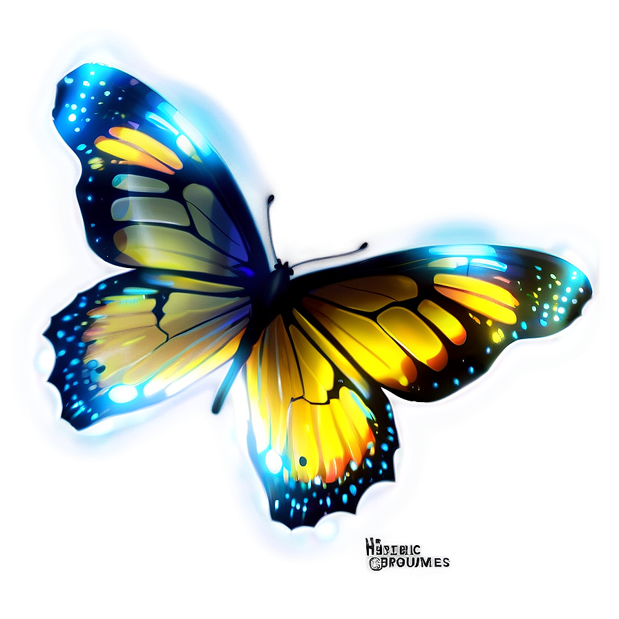 Magical Butterfly Light Png 19