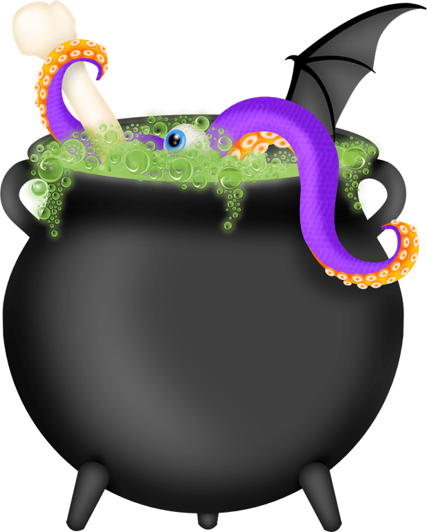 Transparent Clip Art Halloween - Witches Cauldron Clipart Transparent, HD Png Download PNG with transparent background