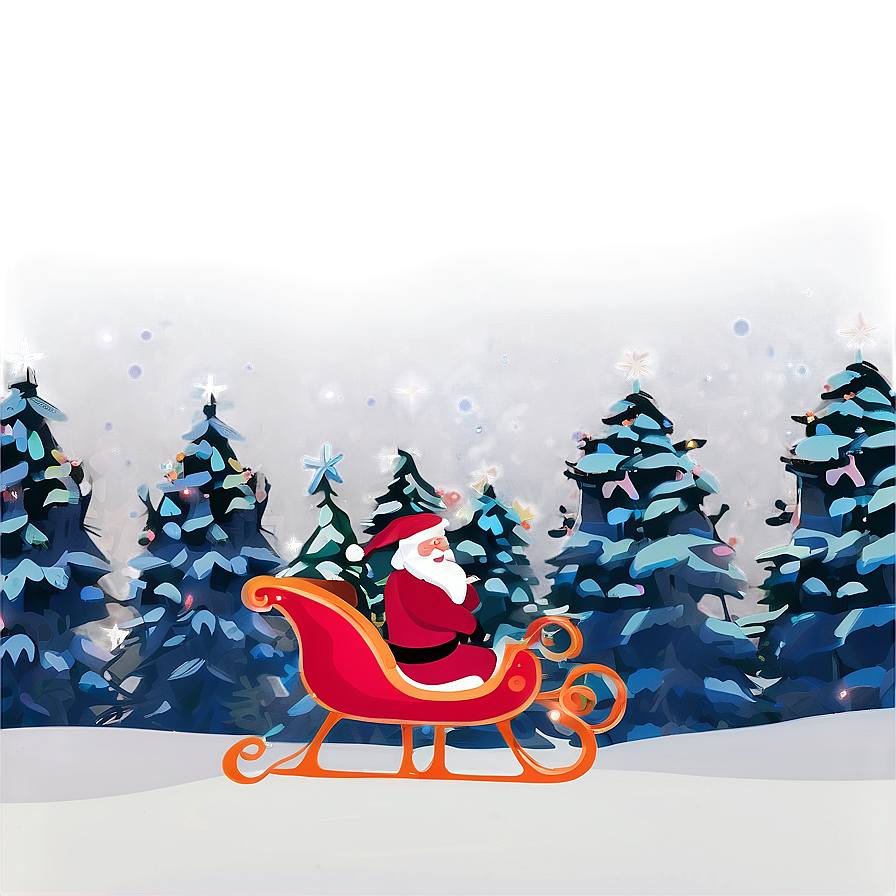 Magical Christmas Eve Sleigh Ride PNG 06252024 PNG with transparent background