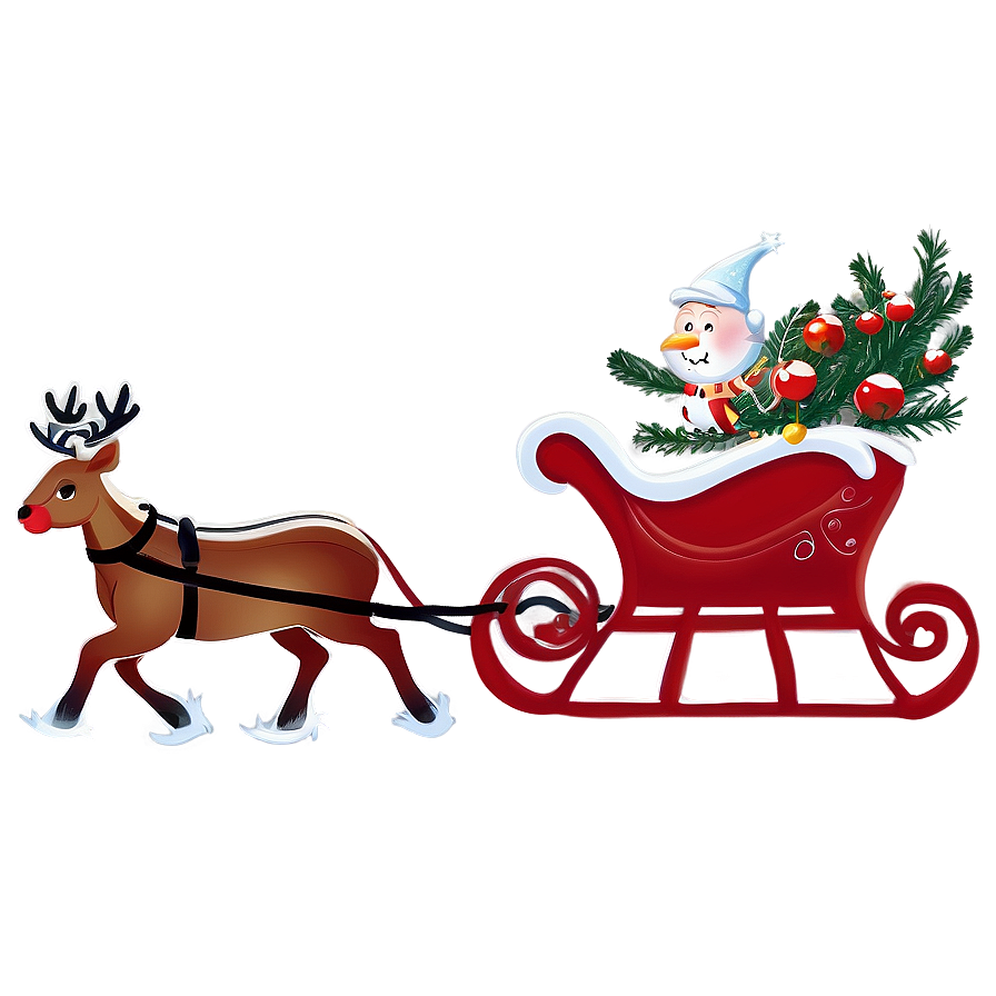 Magical Christmas Eve Sleigh Ride PNG 11 PNG with transparent background