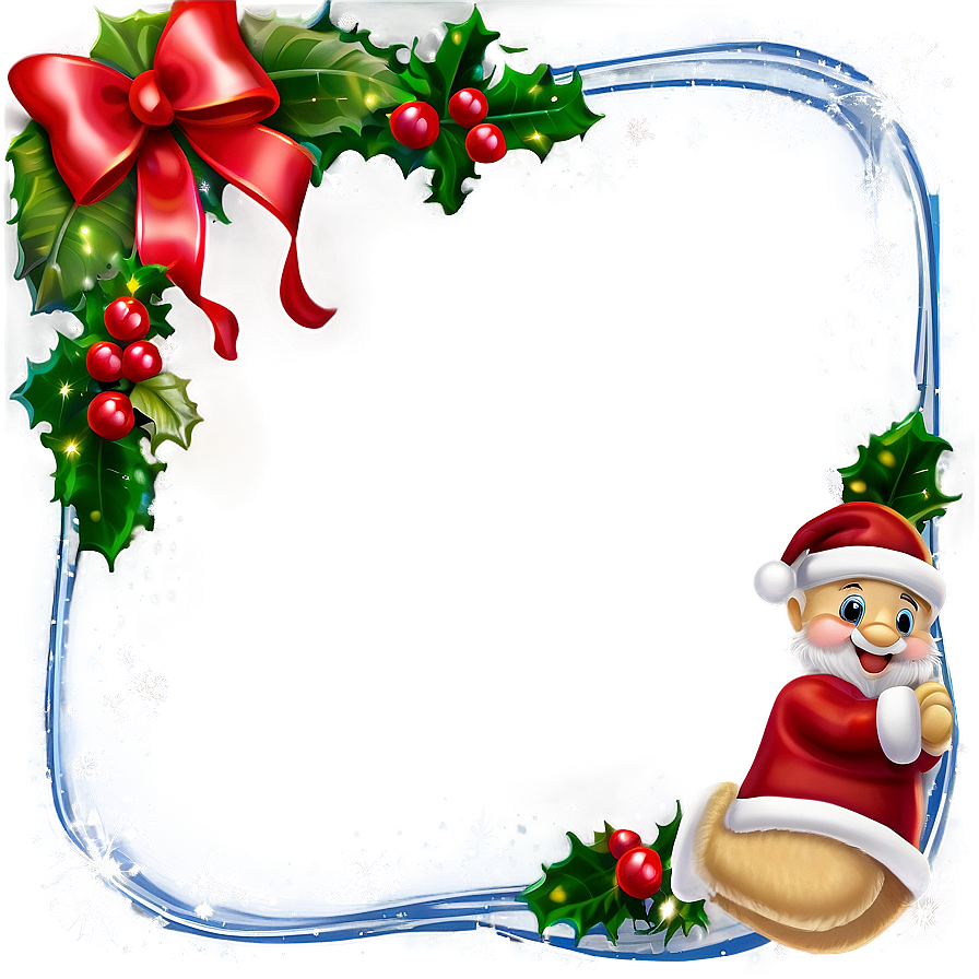 Magical Christmas Frame Png 05252024