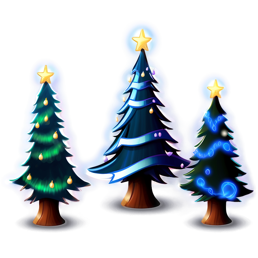 Magical Christmas Tree Drawing Png Eqs34