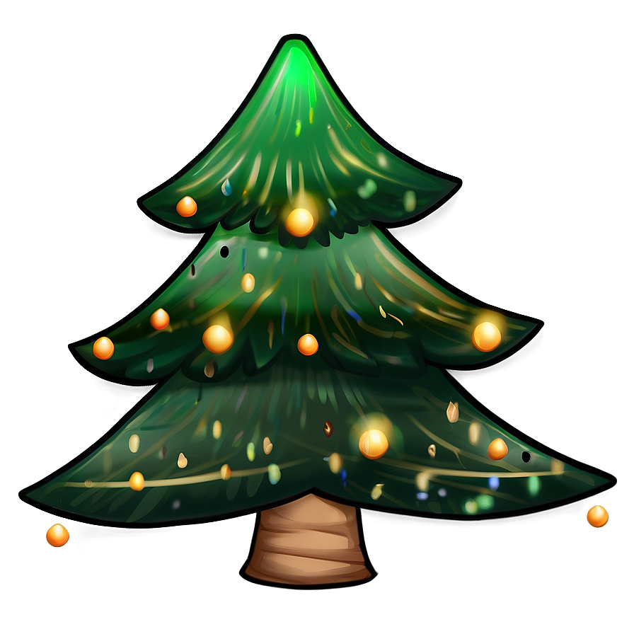 Magical Christmas Tree Drawing Png Twk