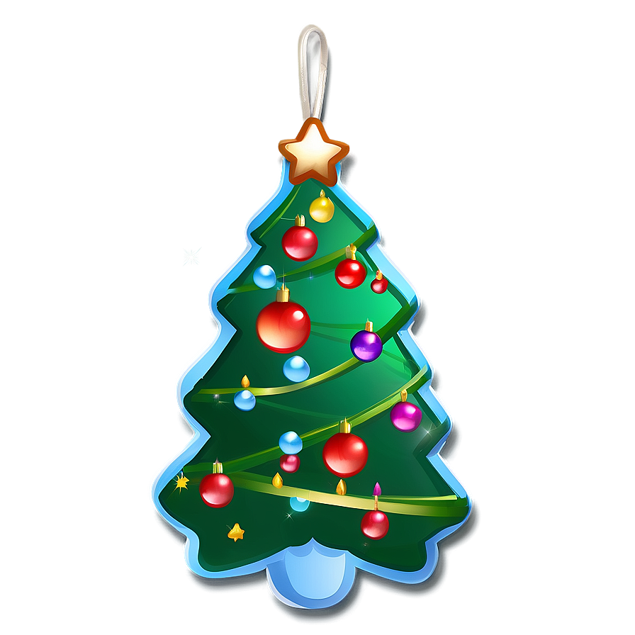 Magical Christmas Tree Tag Png Jwk