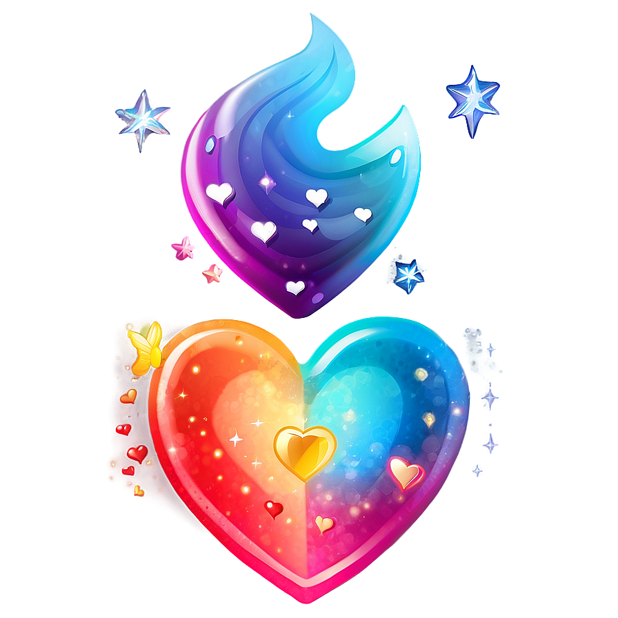 Magical Cute Heart Png Nil28