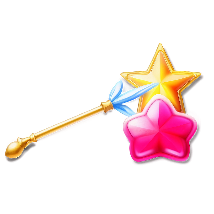 Magical Girl Star Wand Png Uxm