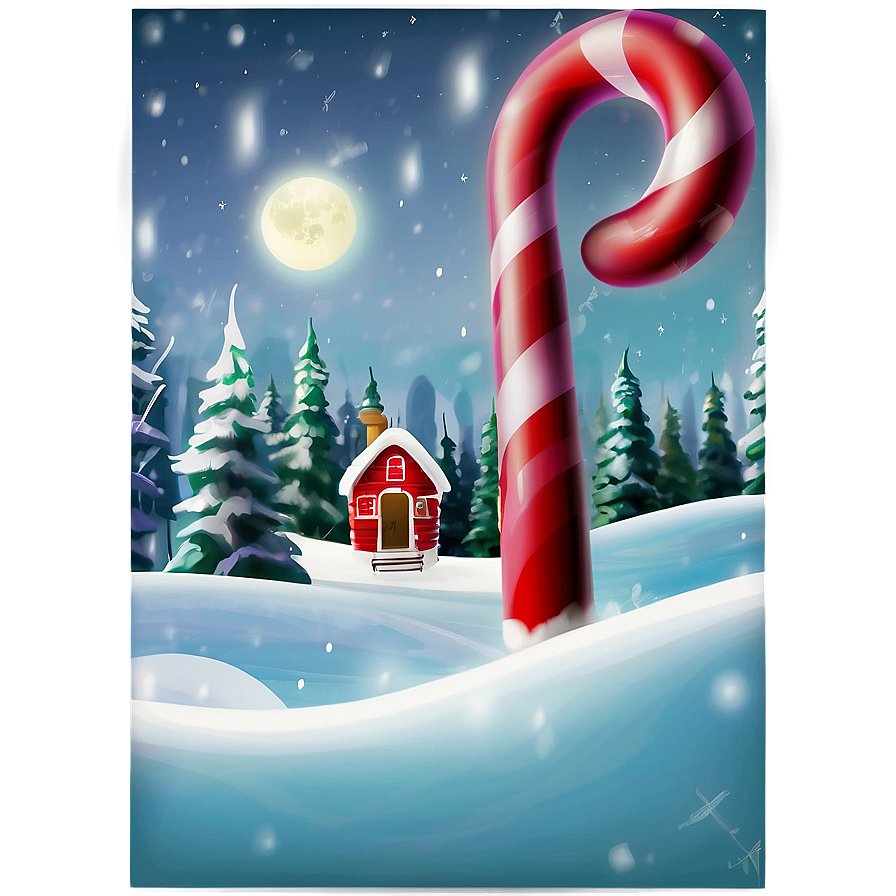 Magical North Pole Scene Png Tsf