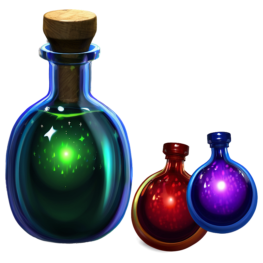 Magical Potion Bottle Png 05242024