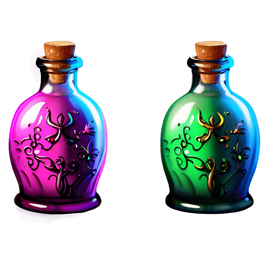 Magical Potion Bottle Png 48