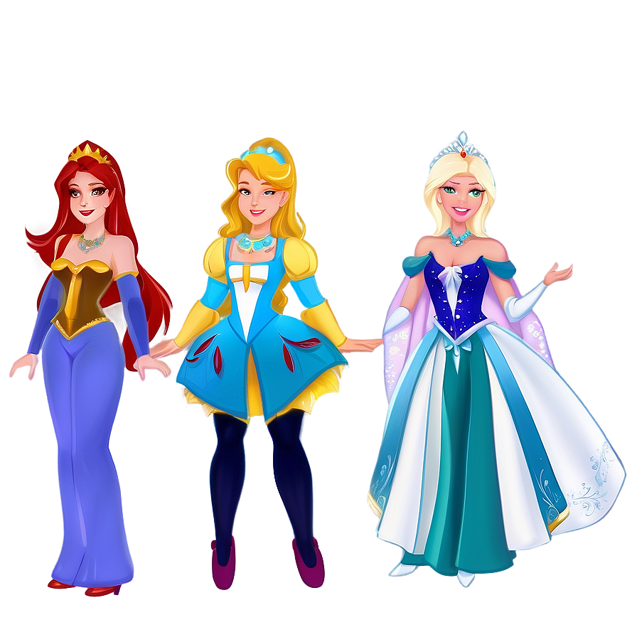 Magical Princesses Characters Png 37