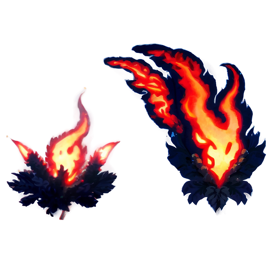 Magical Red Fire Glow Png Gud