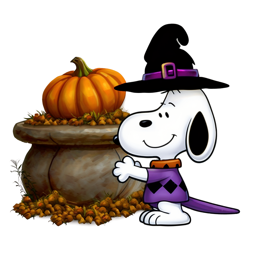 Magical Snoopy Halloween Png 28