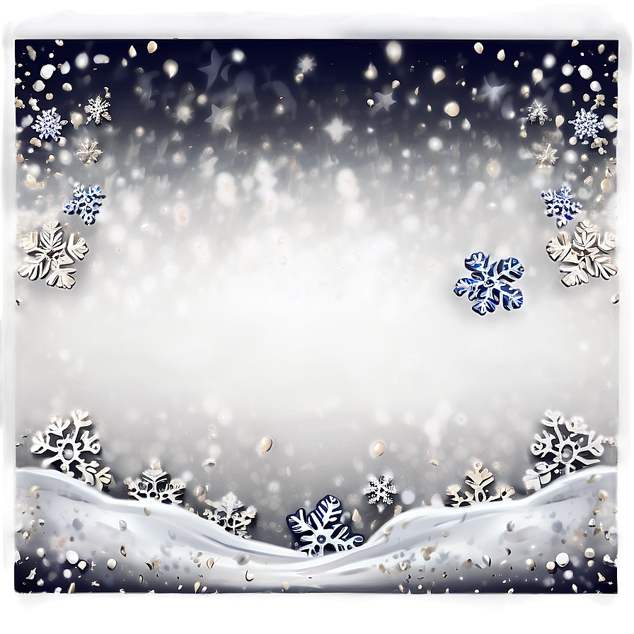 Magical Snow Border Png 8