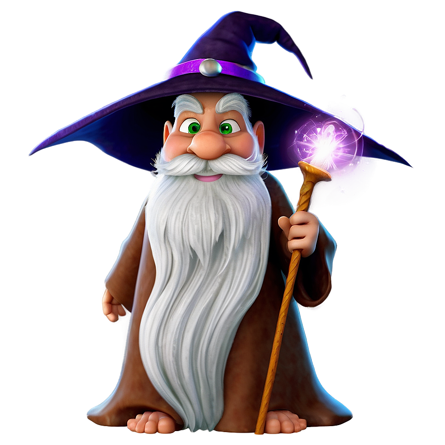 Magical Wizard Cartoon Character Png Dgp21