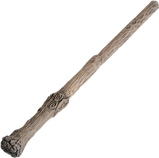 Magical Wooden Wand Isolated