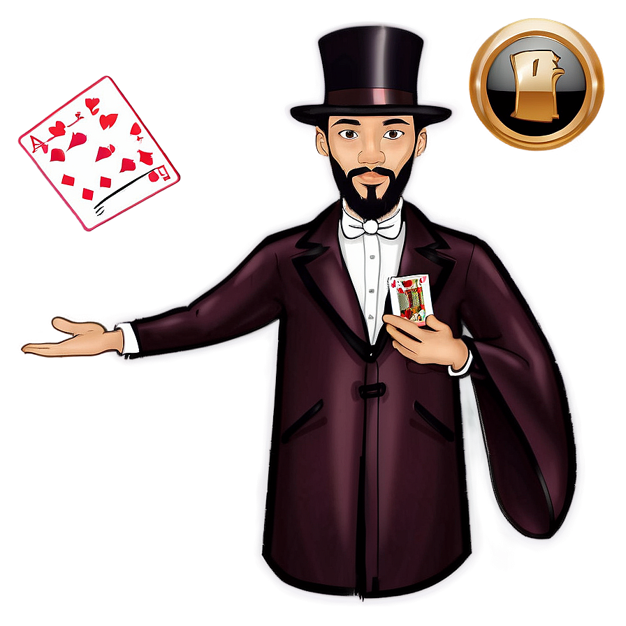 Magician Cards Trick Png Rao89