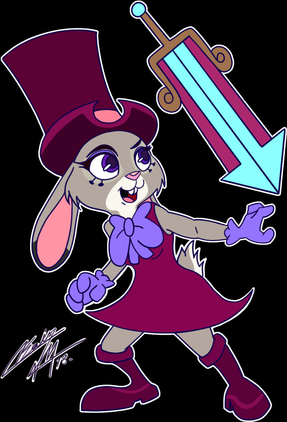 Magician Judy Hopps Cartoon