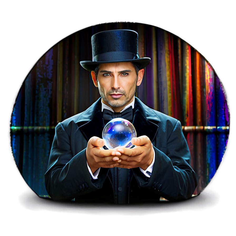 Magician With Crystal Ball Png 78