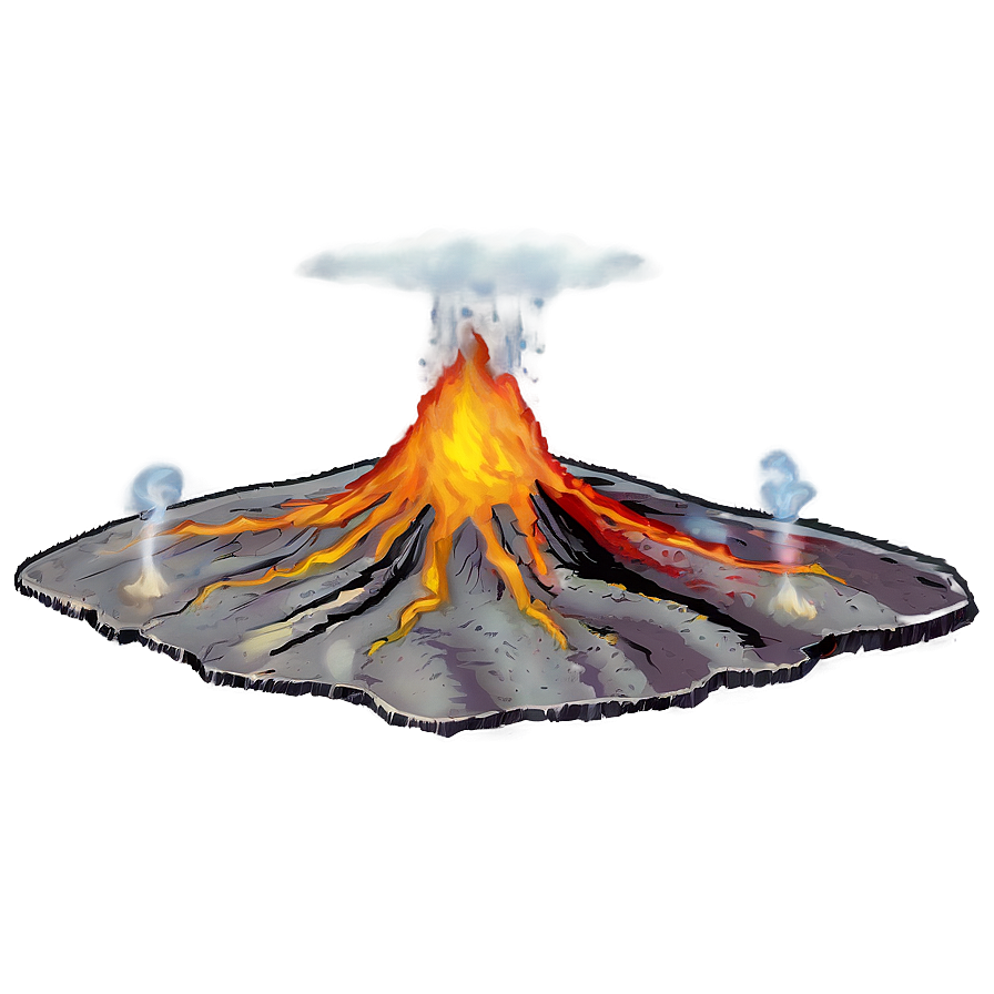 Magma Volcanic Activity Png Qre