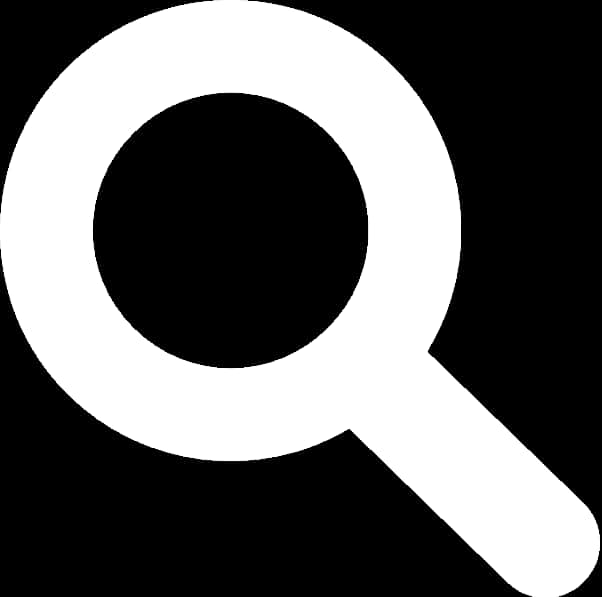 Magnifying Glass Icon Blackand White