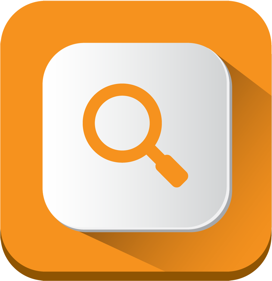 Search Icon - Orange Search Icon, HD Png Download PNG image with a transparent background, free high-resolution download