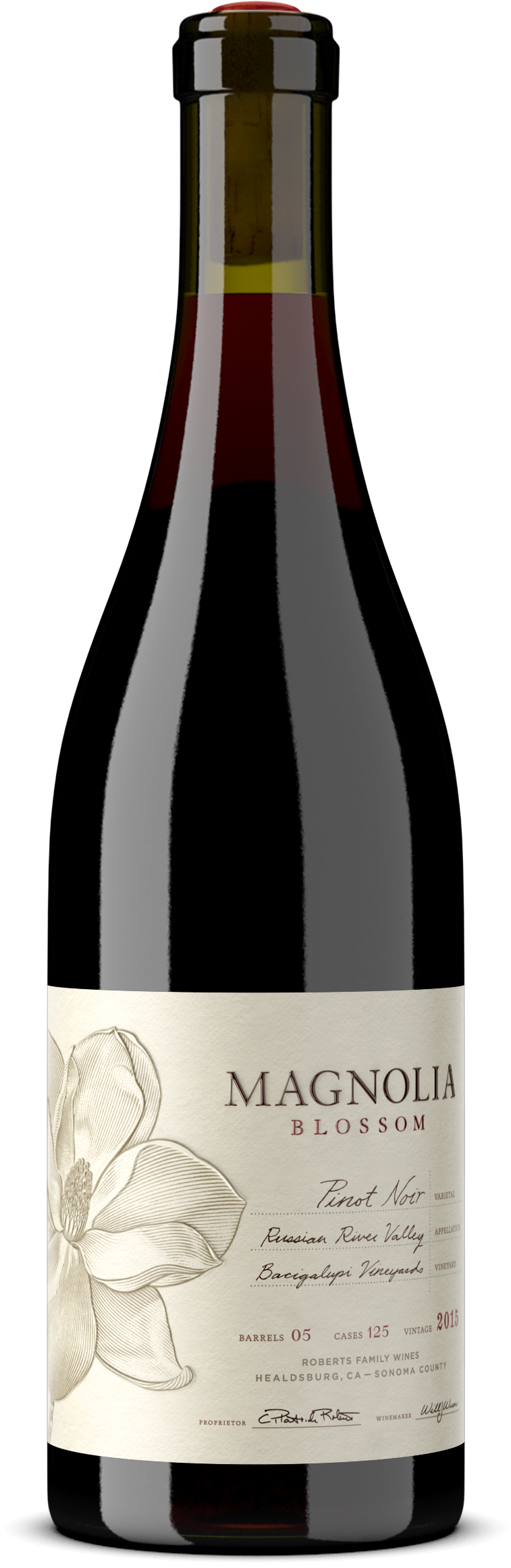 Outshinery Magnolia Pinotnoir2015 Bacigalupi - Magnolia Wine, HD Png Download PNG with transparent background