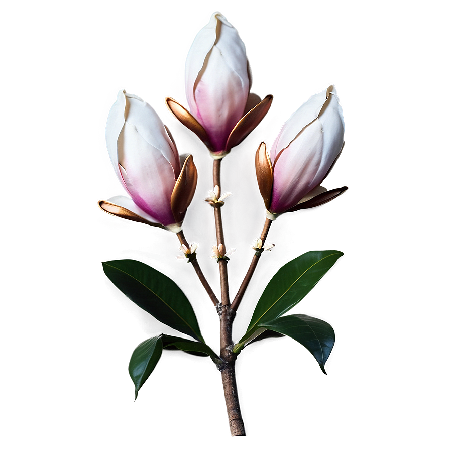 Magnolia Flower Arrangement Png Mij11