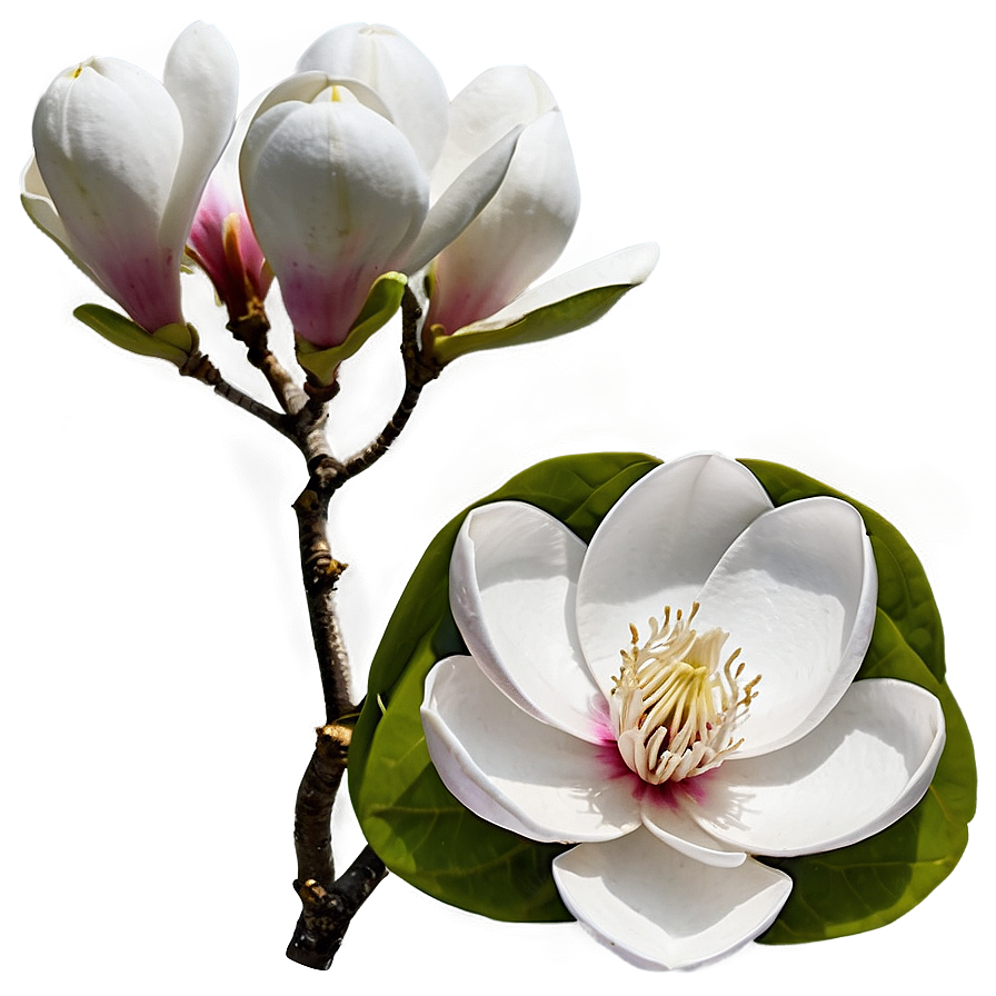 Magnolia Flower Landscape Png 06252024