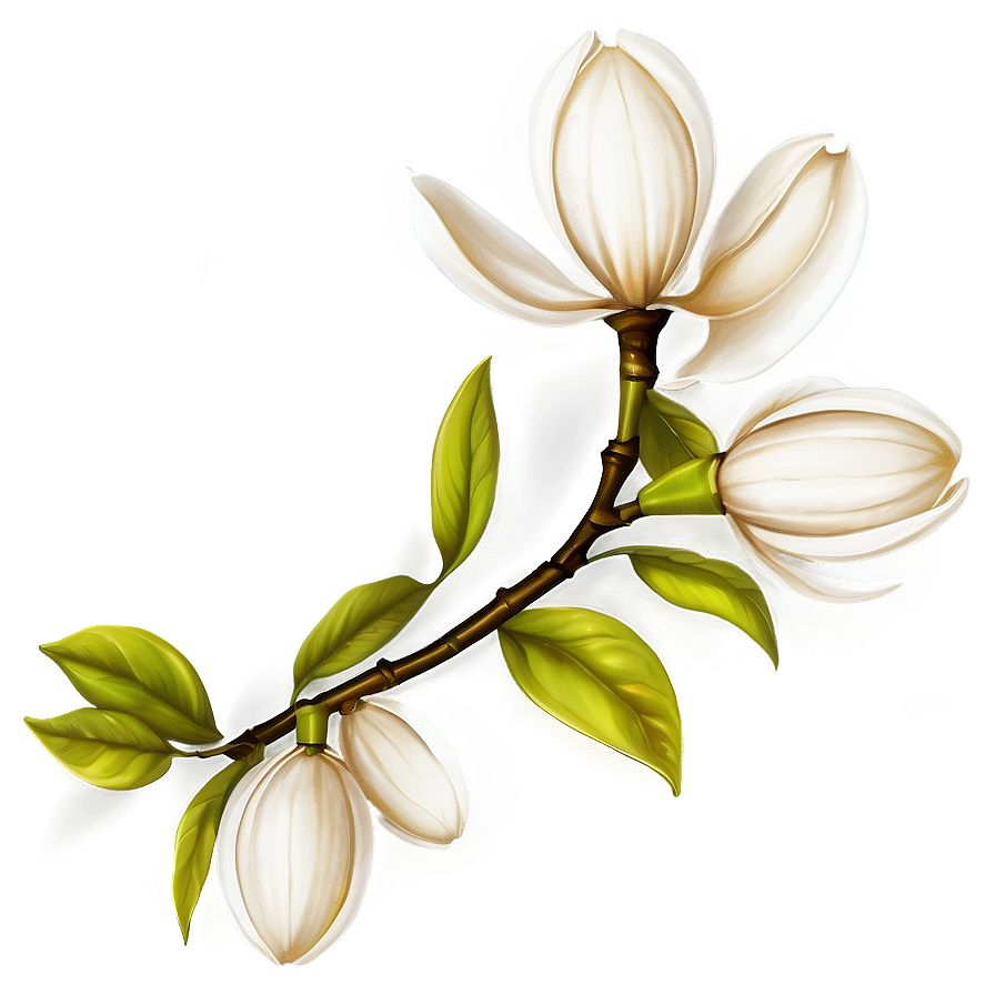 Magnolia Flower Pattern Png Rjh16