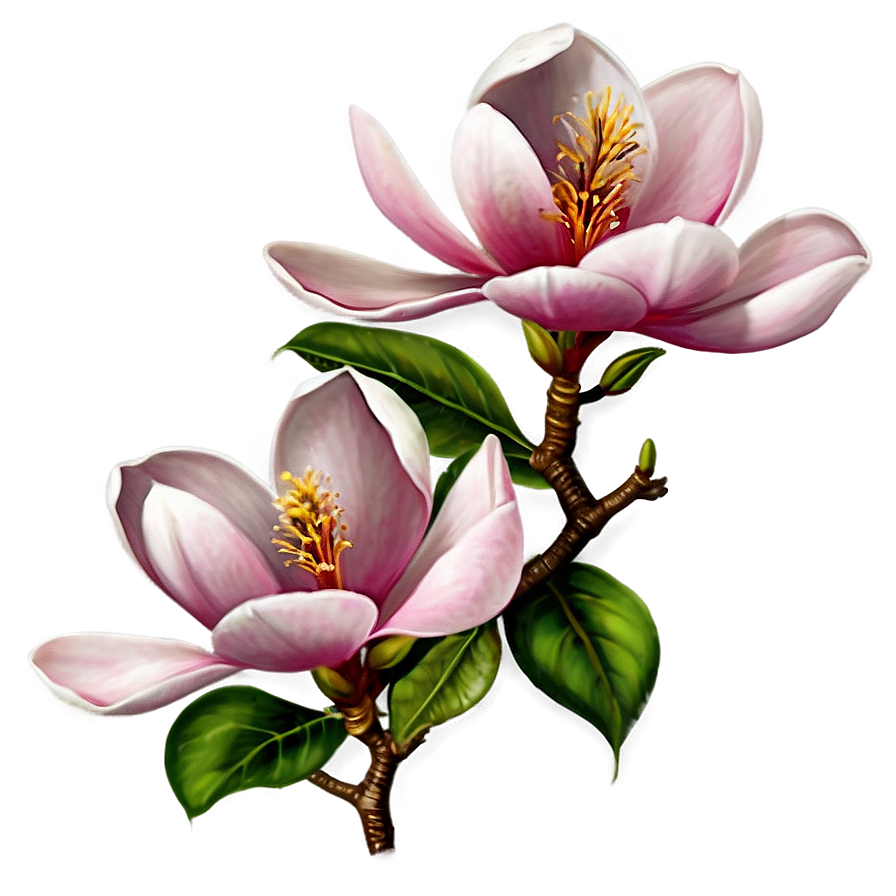 Magnolia Flower Tattoo Design Png Pcu