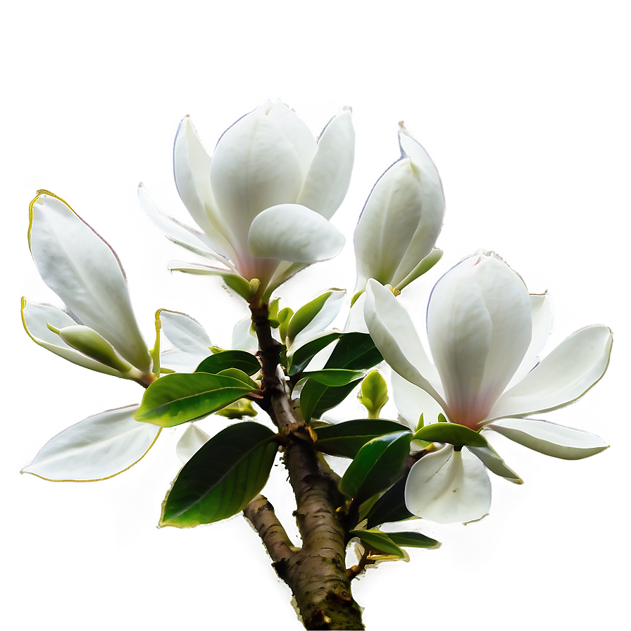 Magnolia Tree Under Moonlight Png Kpu