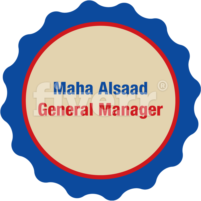 Maha Alsaad General Manager Badge