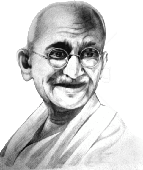 Mahatma Gandhi Portrait Sketch