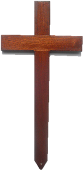 Mahogany Wooden Cross