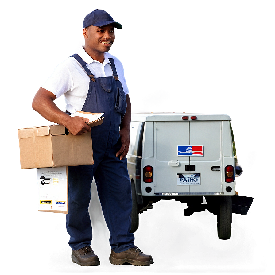Mail Delivery Carrier PNG men PNG image with a transparent background, free high-resolution download