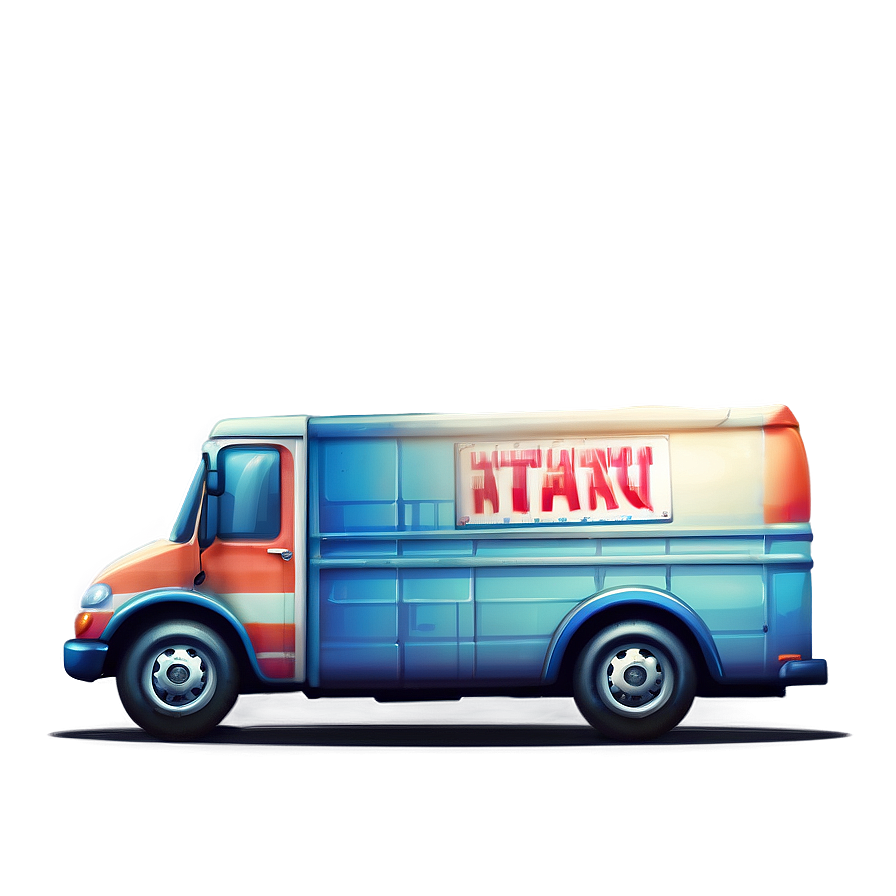 Mail Truck Illustration Png 20