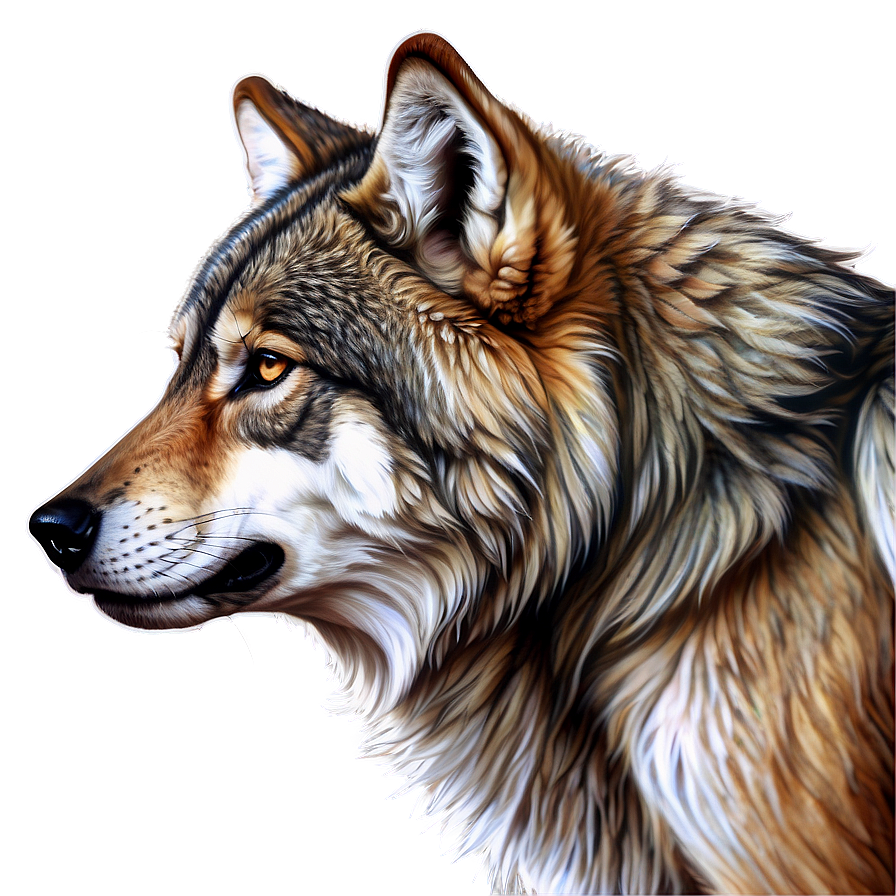 Majestic Alpha Wolf Art Png 96