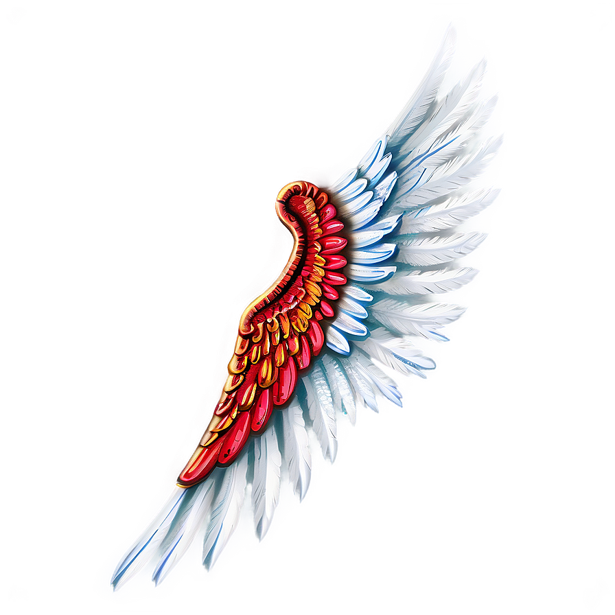 Majestic Angel Wings Rendering PNG sjq95 PNG with transparent background