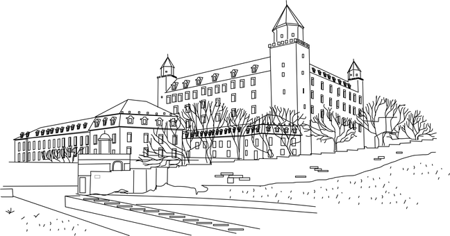 Majestic Castle Night View PNG with transparent background