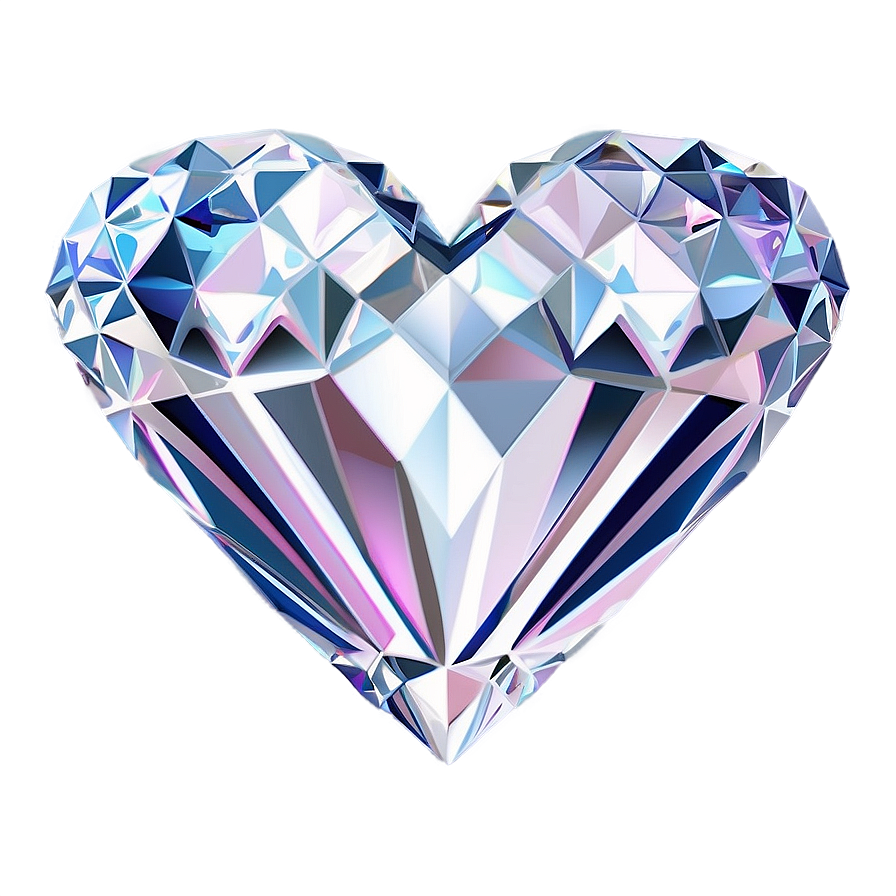 Majestic Diamond Heart Motif Png Ovw25